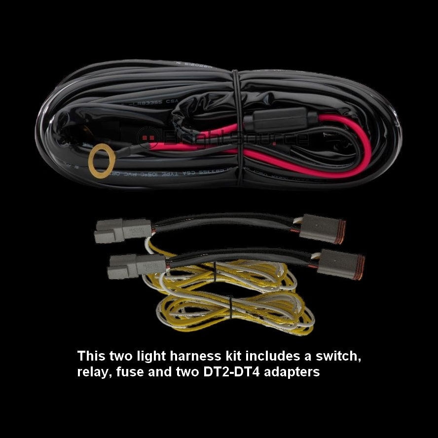 LED driving lights and light bar installed on a heavy-duty truck for nighttime visibility