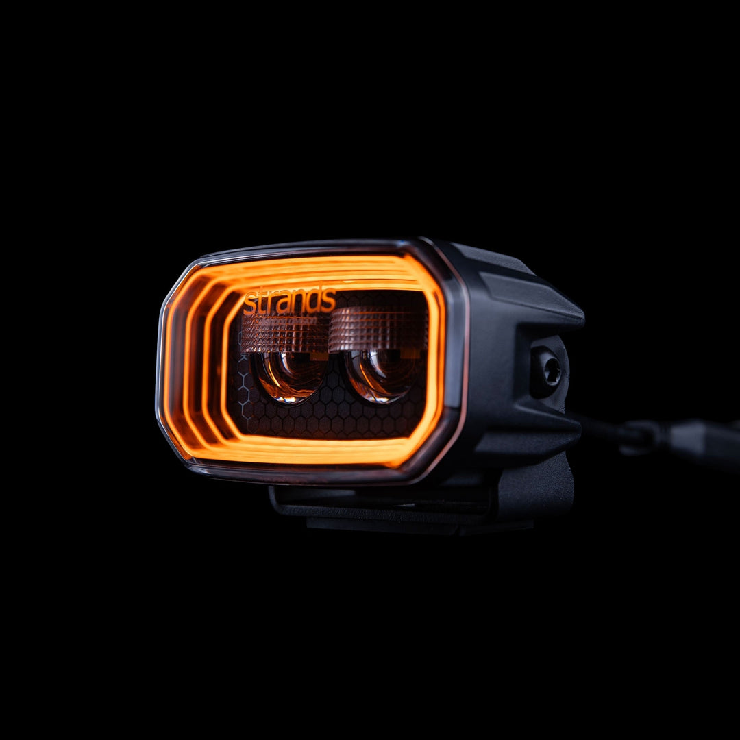 LED driving lights, wide-beam work light, and light bar mounted on a heavy-duty truck for improved nighttime and job-site visibility