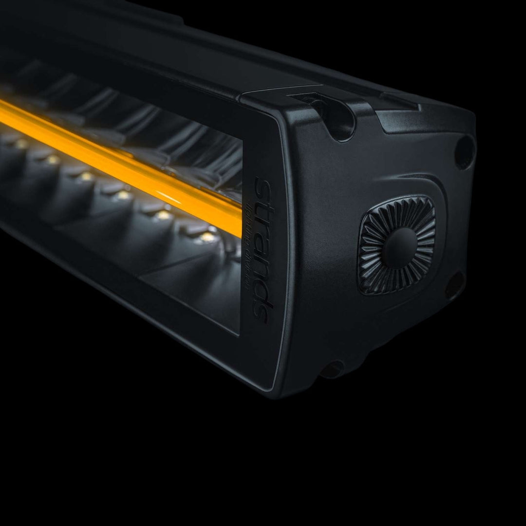 LED driving lights and light bar installed on a heavy-duty truck for nighttime visibility