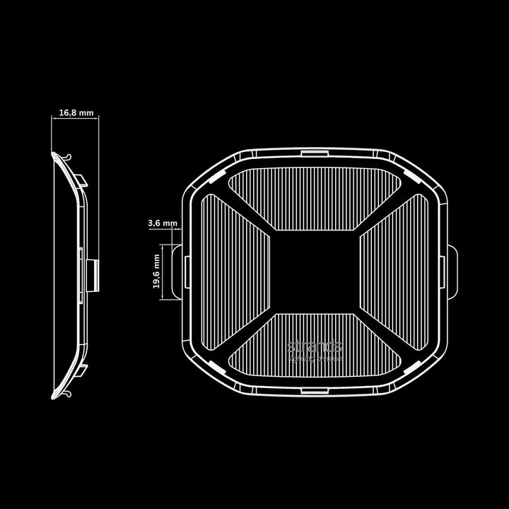 SIBERIA X LENS COVER BLACK 4″ (SINGLE)