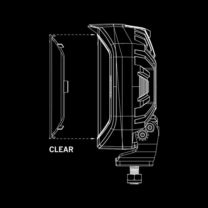 SIBERIA X LENS COVER BLACK 4″ (SINGLE)