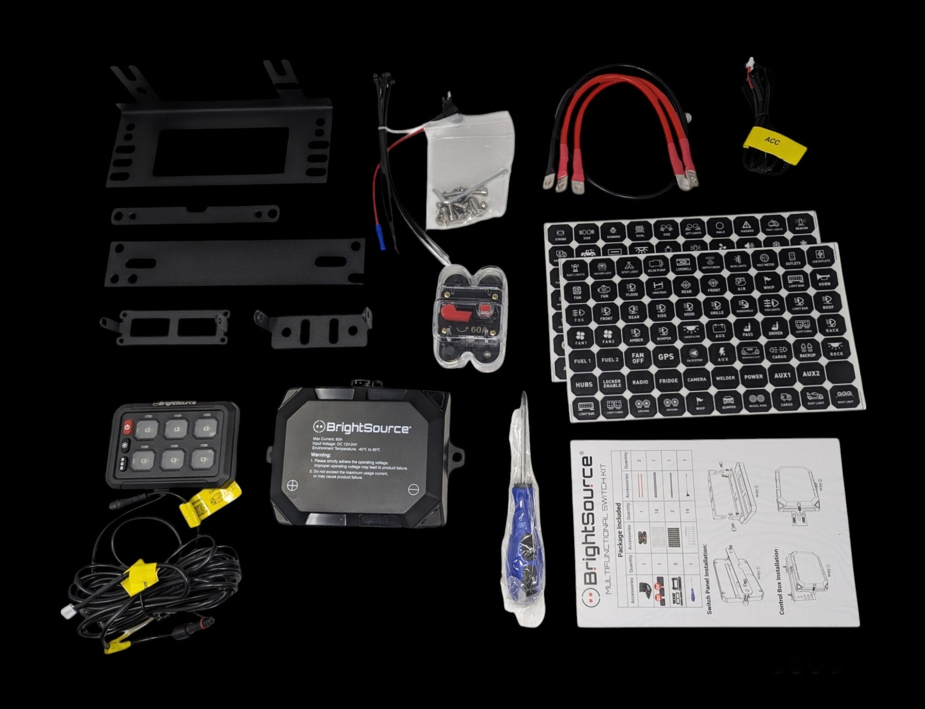 Hardwired Switch Module Kit Multifunctional Switch Kit - 3 Sizes – StrandsAmerica