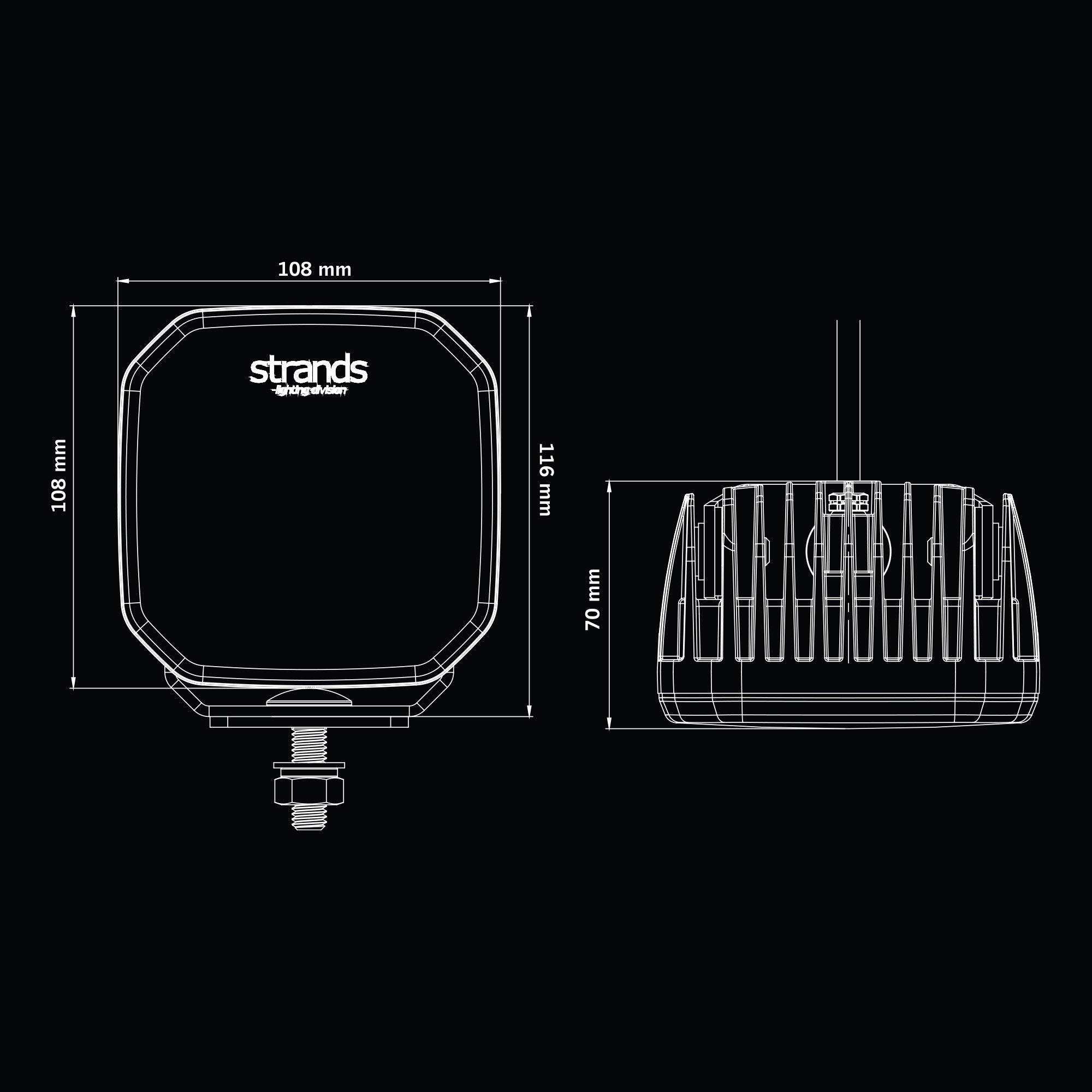 G1007-18★光ファイバーライト GR-3A ストライピー 照明 GR-3A FOR9T NO-GLARE WORKLIGHT 78W – StrandsAmerica