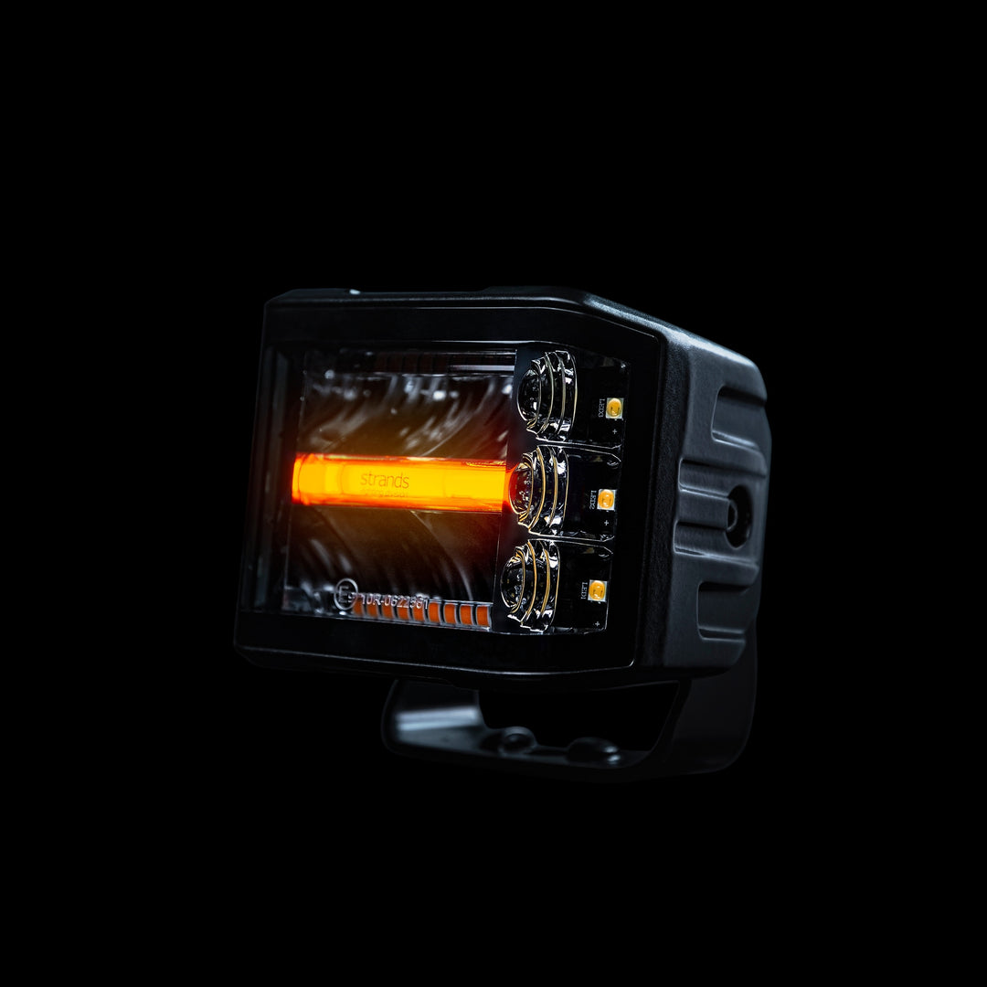 Amber LED Cube Lights Flood Beam - Nox Lux