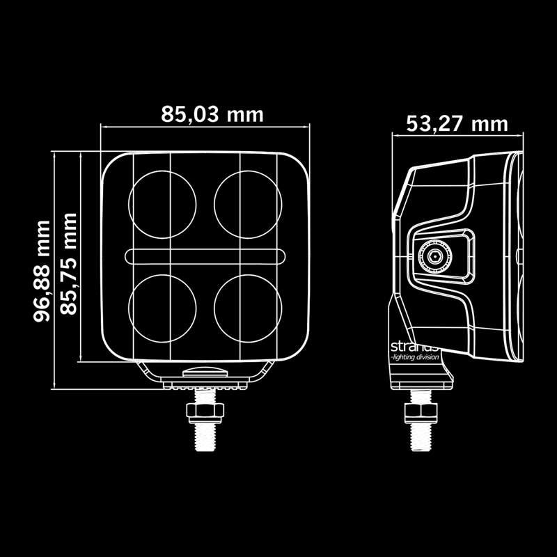 NUUK D-LINE QB WORK LIGHT 3"