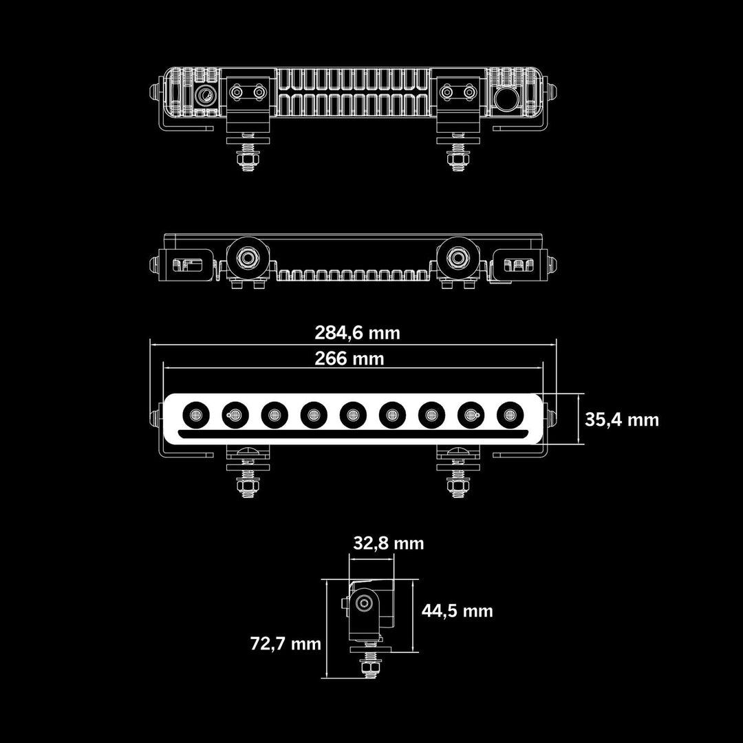 NUUK D-LINE LED BAR (10"-40")