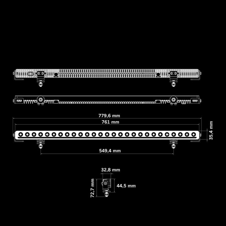 NUUK D-LINE LED BAR (10"-40")