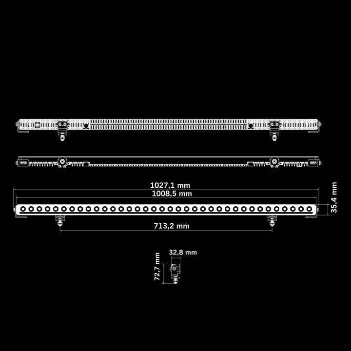 NUUK D-LINE LED BAR (10"-40")
