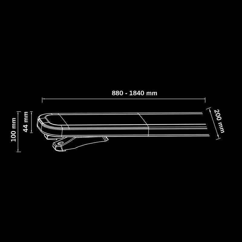 Big Energy XL Warning Light Roof Bar 1800mm (72")