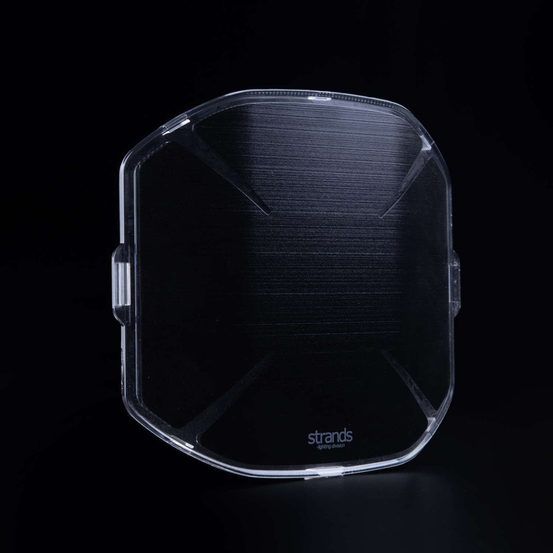 Black polycarbonate lens cover for Siberia X 7-inch by Strands, shown on a black background