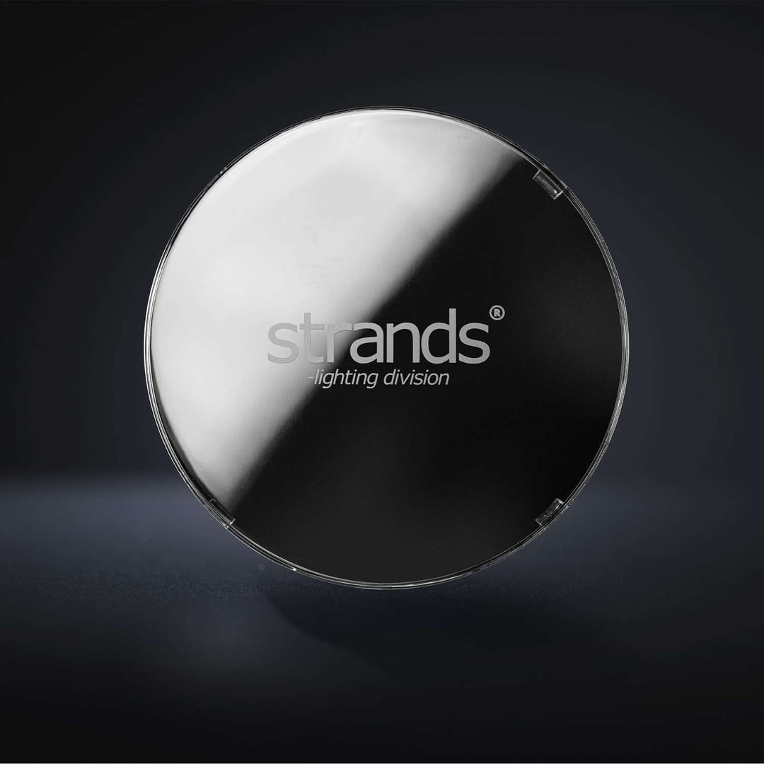Front view of the Siberia 7 inch dark tinted driving light cover by Strands