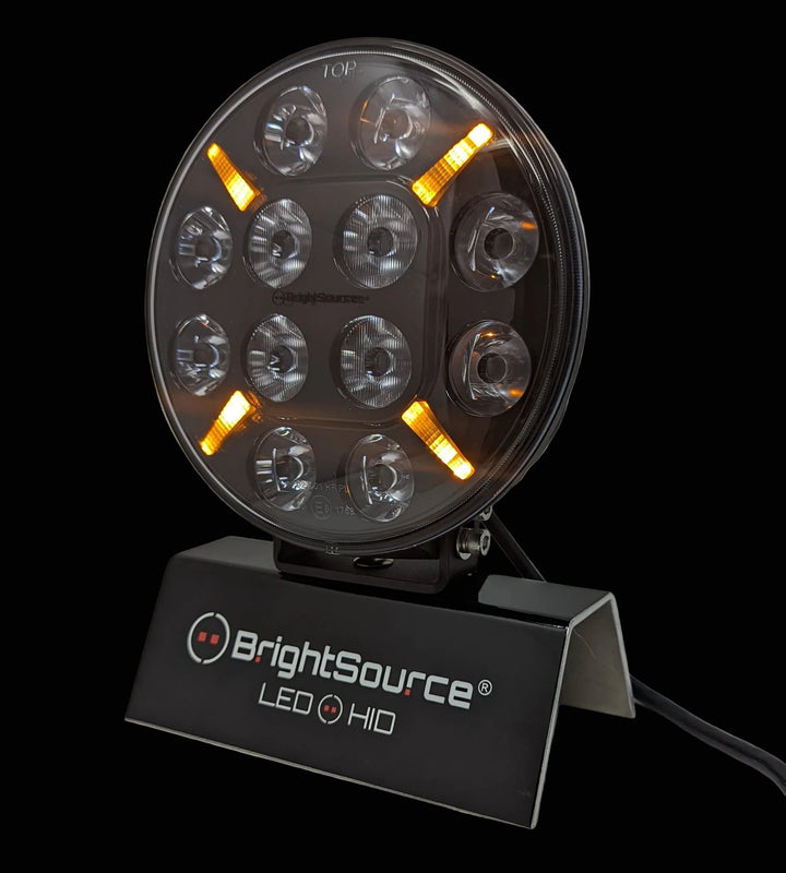 7" Titanium Driving Light with Amber/White Position