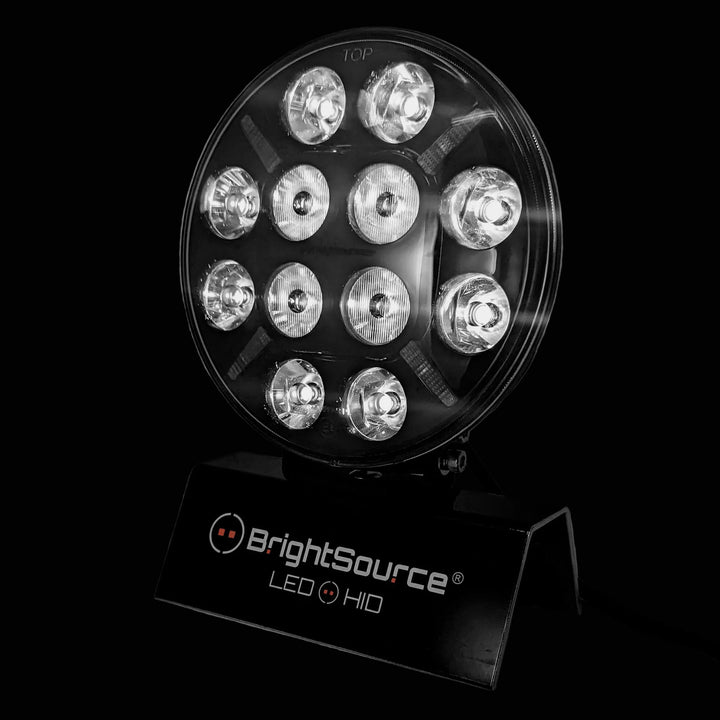 7" Titanium Driving Light with Amber/White Position